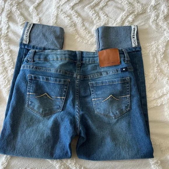 Lucky Brand Girls Dylin Boyfriend Cuffed Jeans - Picture 4 of 4